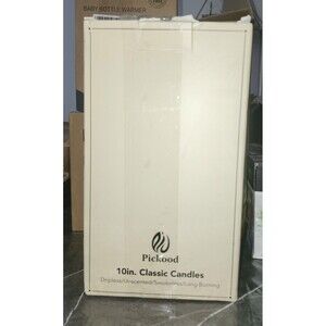 Pickood 30 Piece 10 in Classic Tapered Candles Black